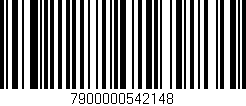 Código de barras (EAN, GTIN, SKU, ISBN): '7900000542148'