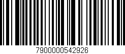 Código de barras (EAN, GTIN, SKU, ISBN): '7900000542926'