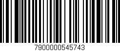 Código de barras (EAN, GTIN, SKU, ISBN): '7900000545743'
