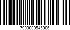 Código de barras (EAN, GTIN, SKU, ISBN): '7900000546306'