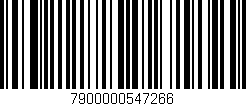 Código de barras (EAN, GTIN, SKU, ISBN): '7900000547266'