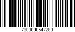 Código de barras (EAN, GTIN, SKU, ISBN): '7900000547280'