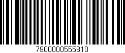 Código de barras (EAN, GTIN, SKU, ISBN): '7900000555810'