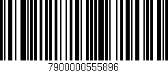 Código de barras (EAN, GTIN, SKU, ISBN): '7900000555896'