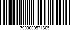 Código de barras (EAN, GTIN, SKU, ISBN): '7900000571605'