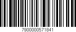Código de barras (EAN, GTIN, SKU, ISBN): '7900000571841'