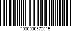 Código de barras (EAN, GTIN, SKU, ISBN): '7900000572015'