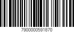 Código de barras (EAN, GTIN, SKU, ISBN): '7900000591870'