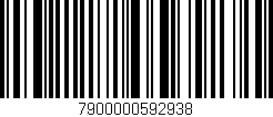 Código de barras (EAN, GTIN, SKU, ISBN): '7900000592938'