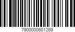 Código de barras (EAN, GTIN, SKU, ISBN): '7900000601289'