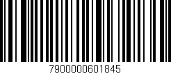 Código de barras (EAN, GTIN, SKU, ISBN): '7900000601845'