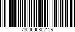 Código de barras (EAN, GTIN, SKU, ISBN): '7900000602125'