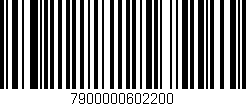 Código de barras (EAN, GTIN, SKU, ISBN): '7900000602200'