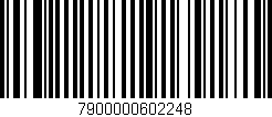 Código de barras (EAN, GTIN, SKU, ISBN): '7900000602248'