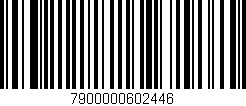 Código de barras (EAN, GTIN, SKU, ISBN): '7900000602446'
