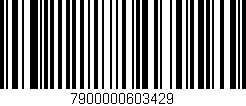 Código de barras (EAN, GTIN, SKU, ISBN): '7900000603429'