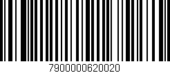 Código de barras (EAN, GTIN, SKU, ISBN): '7900000620020'