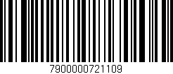 Código de barras (EAN, GTIN, SKU, ISBN): '7900000721109'