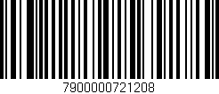 Código de barras (EAN, GTIN, SKU, ISBN): '7900000721208'