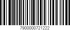 Código de barras (EAN, GTIN, SKU, ISBN): '7900000721222'