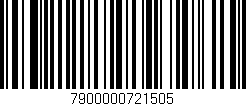 Código de barras (EAN, GTIN, SKU, ISBN): '7900000721505'