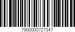 Código de barras (EAN, GTIN, SKU, ISBN): '7900000727347'