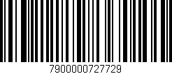 Código de barras (EAN, GTIN, SKU, ISBN): '7900000727729'