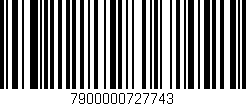 Código de barras (EAN, GTIN, SKU, ISBN): '7900000727743'