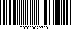 Código de barras (EAN, GTIN, SKU, ISBN): '7900000727781'