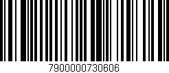 Código de barras (EAN, GTIN, SKU, ISBN): '7900000730606'