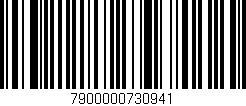 Código de barras (EAN, GTIN, SKU, ISBN): '7900000730941'