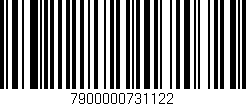 Código de barras (EAN, GTIN, SKU, ISBN): '7900000731122'