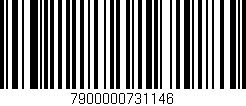 Código de barras (EAN, GTIN, SKU, ISBN): '7900000731146'