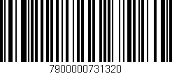Código de barras (EAN, GTIN, SKU, ISBN): '7900000731320'