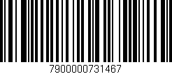 Código de barras (EAN, GTIN, SKU, ISBN): '7900000731467'