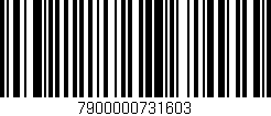 Código de barras (EAN, GTIN, SKU, ISBN): '7900000731603'