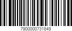 Código de barras (EAN, GTIN, SKU, ISBN): '7900000731849'
