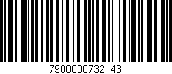 Código de barras (EAN, GTIN, SKU, ISBN): '7900000732143'