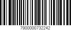 Código de barras (EAN, GTIN, SKU, ISBN): '7900000732242'