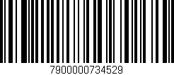 Código de barras (EAN, GTIN, SKU, ISBN): '7900000734529'