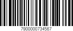 Código de barras (EAN, GTIN, SKU, ISBN): '7900000734567'