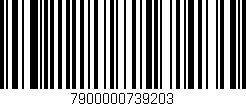 Código de barras (EAN, GTIN, SKU, ISBN): '7900000739203'