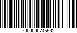 Código de barras (EAN, GTIN, SKU, ISBN): '7900000745532'