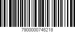 Código de barras (EAN, GTIN, SKU, ISBN): '7900000746218'