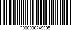 Código de barras (EAN, GTIN, SKU, ISBN): '7900000749905'