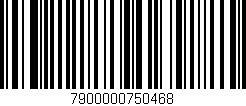 Código de barras (EAN, GTIN, SKU, ISBN): '7900000750468'