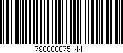 Código de barras (EAN, GTIN, SKU, ISBN): '7900000751441'
