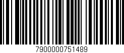 Código de barras (EAN, GTIN, SKU, ISBN): '7900000751489'