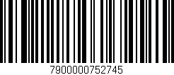 Código de barras (EAN, GTIN, SKU, ISBN): '7900000752745'