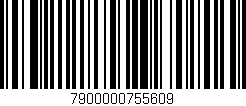 Código de barras (EAN, GTIN, SKU, ISBN): '7900000755609'